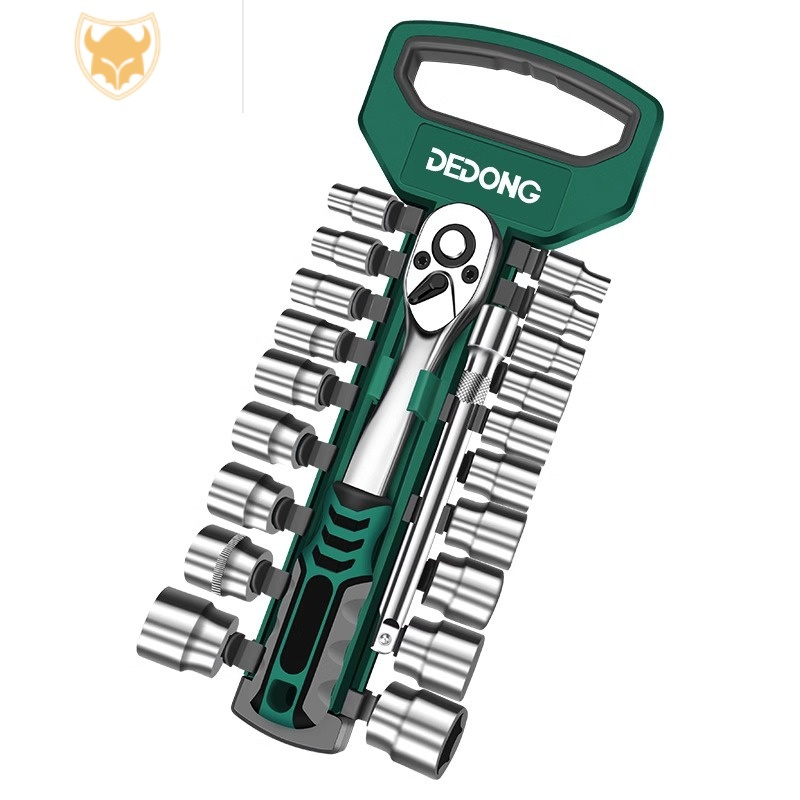 西默套筒扳手工具棘轮扭力组合套装外六角扭矩快速套管小飞套头