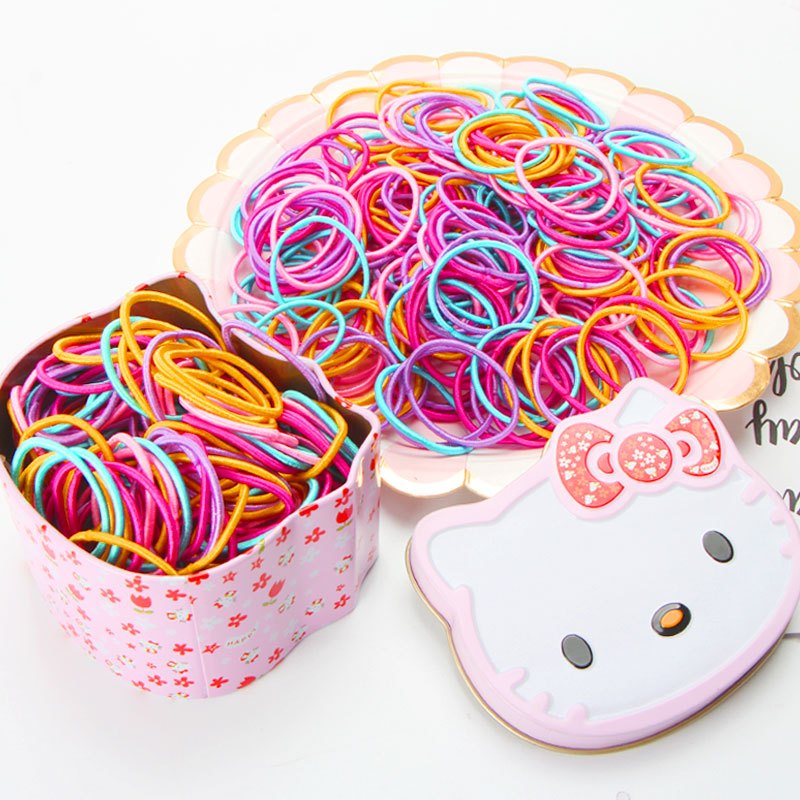 家柏饰corated儿童头绳女童圈宝宝绳公主橡皮筋韩国饰可爱不伤韩版