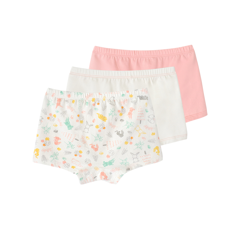 [薇娅推荐]英氏儿童内裤男女宝宝婴幼儿四角平角幼童平裤透气1009504810095049