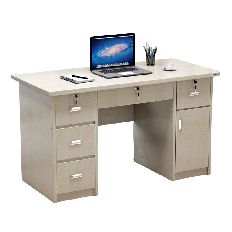 鑫龙悦 办公桌 雪松色 张高清大图