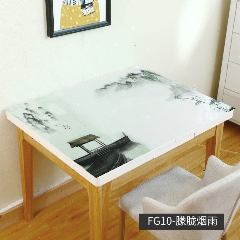 美帮汇书桌桌布儿童防水防烫免洗小清新文艺pvc粉色电脑桌布图片