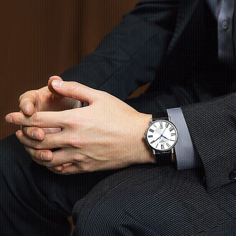 天梭(TISSOT)瑞士手表 卡森臻我系列腕表 皮带石英男表T122.410.16.033.00