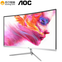 AOC C24V1H/WS 23.6英寸1500R曲率 VA广视角HDMI高清游戏电脑显示器 白色