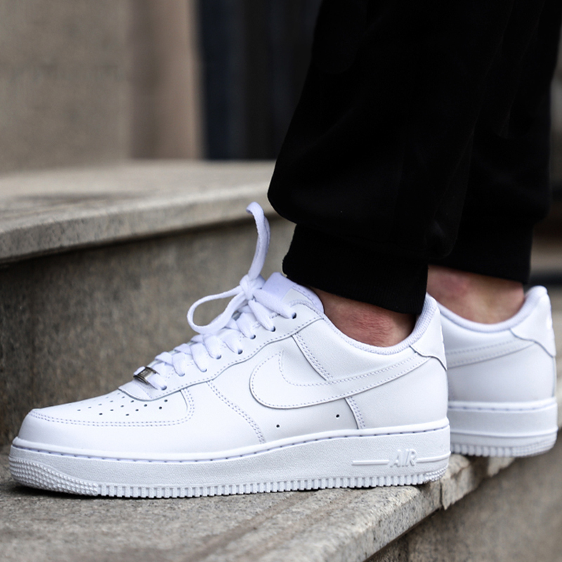 NIKE耐克AIR FORCE 1 AF1空军一号1号复古男女子低帮运动系带休闲板鞋纯白中帮高帮经典款通用男女情侣小白鞋