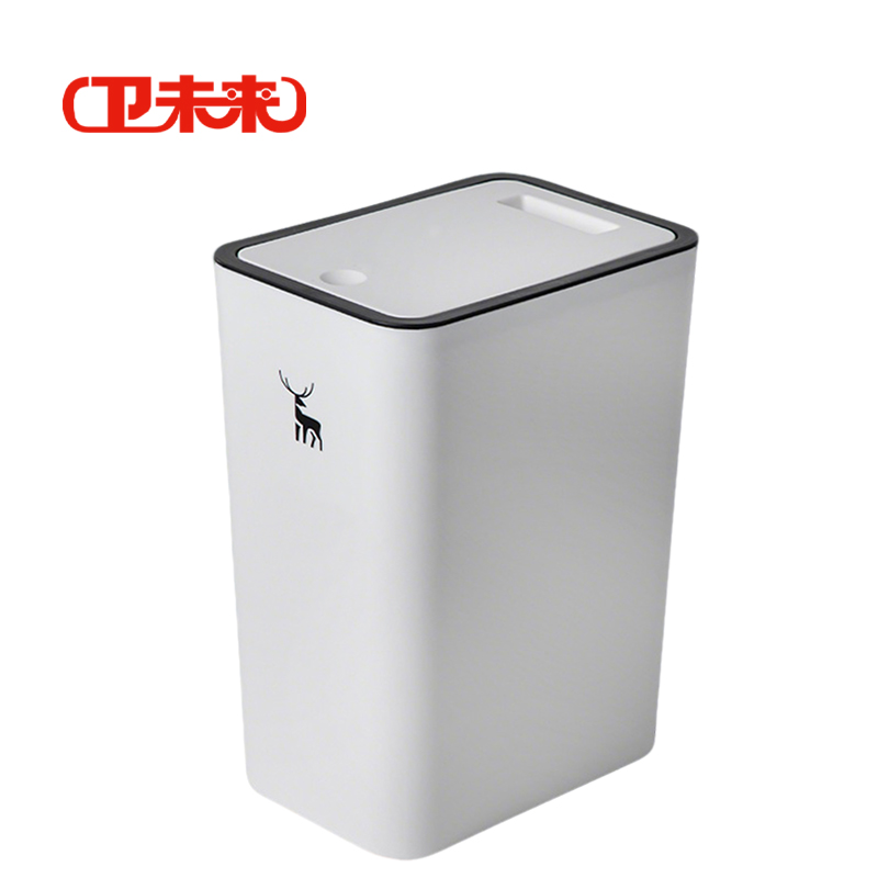 卫未来 家用垃圾桶 白25.5*17.5*34cm 个高清大图
