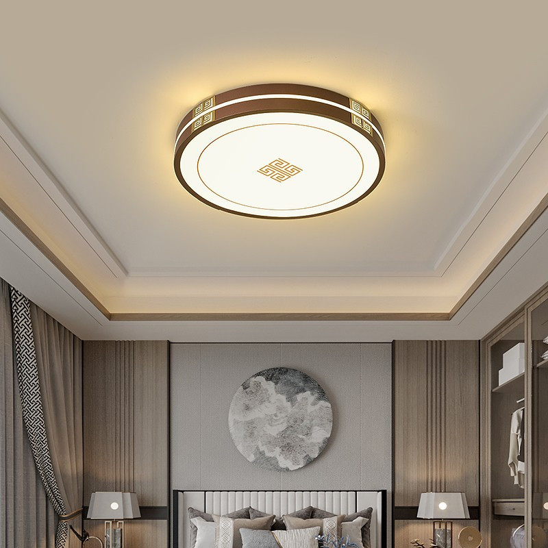 澳松现代新中式吸顶灯时尚简约长形客厅灯中国风餐厅卧室书房le