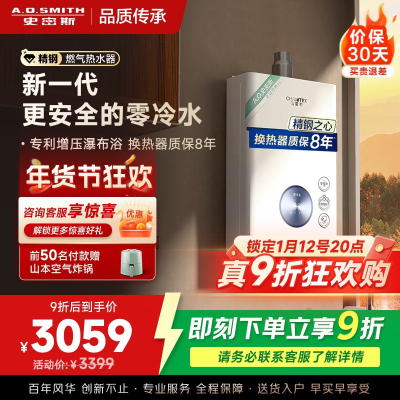 AO史密斯佳尼特燃气热水器零冷水JSQ31-TJ1