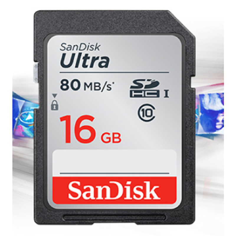 闪迪(SanDisk)存储卡 Class10 SD卡16GB 读速80MB/s