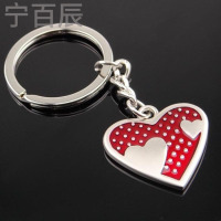 宁百辰东莞厂家现模直销心形滴胶钥匙扣 创意开业活动赠送小礼品 可刻字