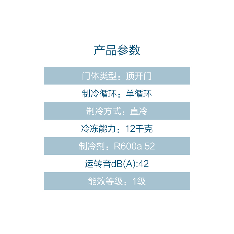海信(Hisense)BCD-206NU/A 冰柜 家用商用小型卧式冷藏冷冻双温 冷柜(珍珠白)