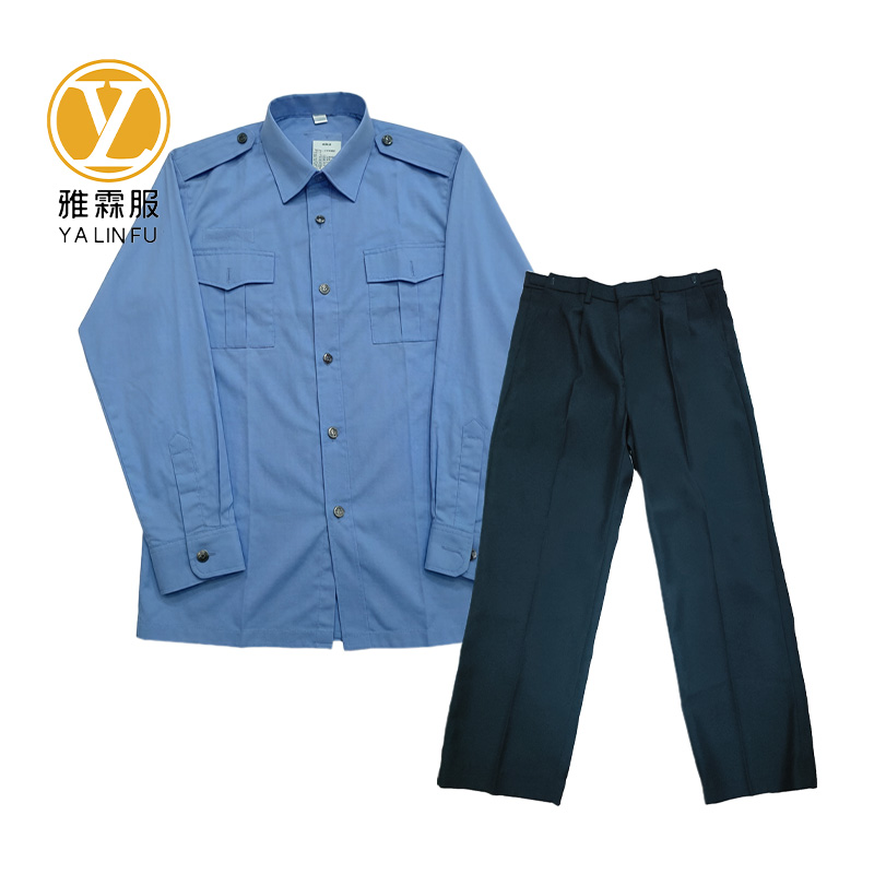 雅霖服 夏季保安服长袖套装 YLF-0631 套高清大图