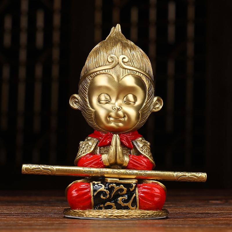 美帮汇铜齐天大圣摆件孙悟空斗战胜佛佛像猴子客厅摆设全铜工艺品高清大图