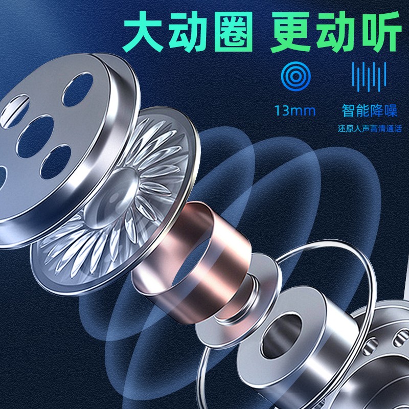 爱国者(aigo) T23真无线蓝牙耳机 半入耳式触控运动游戏跑步耳机 屏显电量高清大图