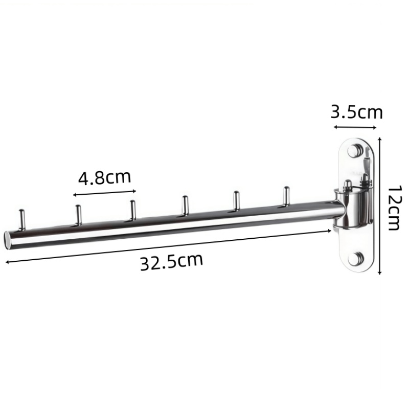 鑫木樽 打孔挂衣杆不锈钢个