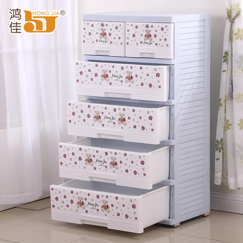 宝宝婴儿童衣柜塑料整理多层衣服玩具储物柜抽屉式收纳柜子箱收纳柜 三维工匠高清大图
