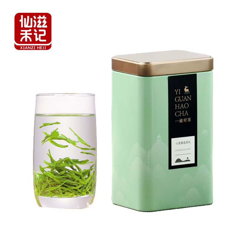 仙滋禾记 明前绿茶 200g/罐高清大图