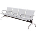 语琪连排座椅 4人位，座位之间带扶手钢制，银灰色