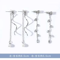 2件套耳环女红长款显脸瘦ins耳钉学生韩版个性简约耳坠气质耳饰