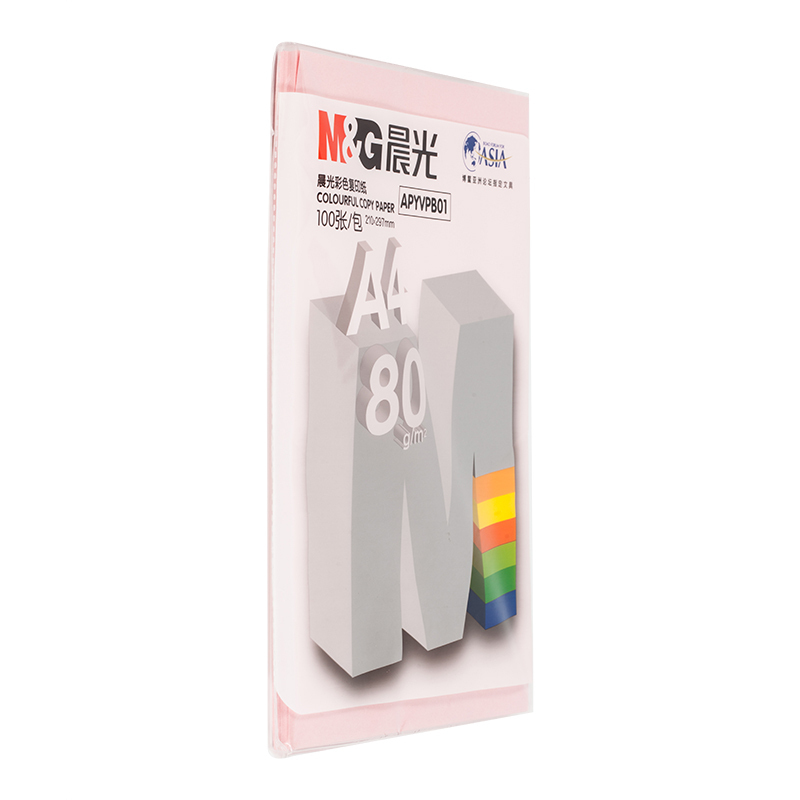 晨光A4彩色复印纸 80g APYVPB01 100张/包 淡绿//