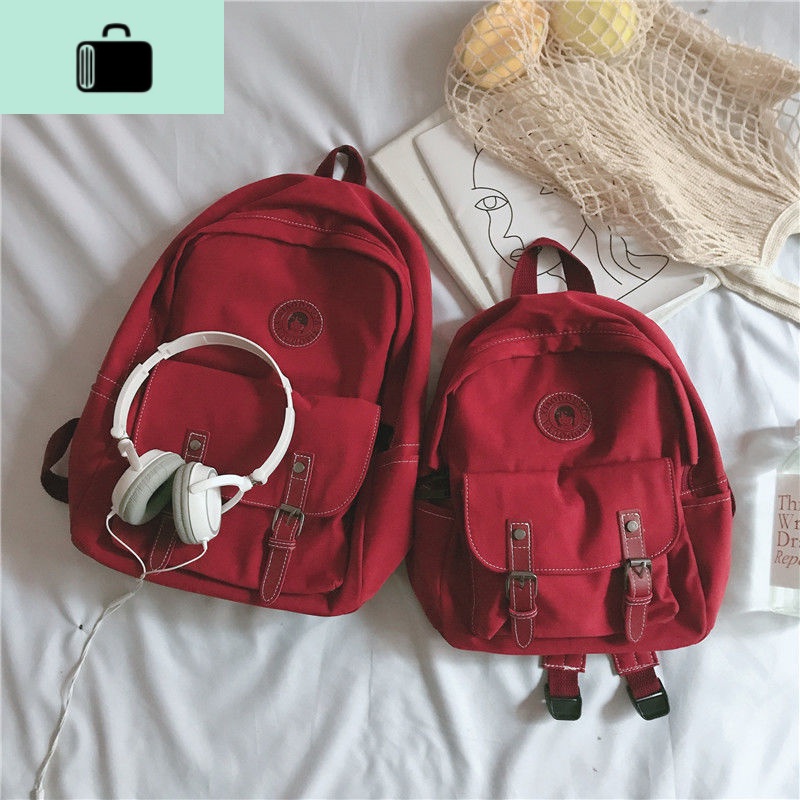 工装书包女ins复古日系学院风高中学生双肩包森系百搭旅行小背包NEW LAKE高清大图