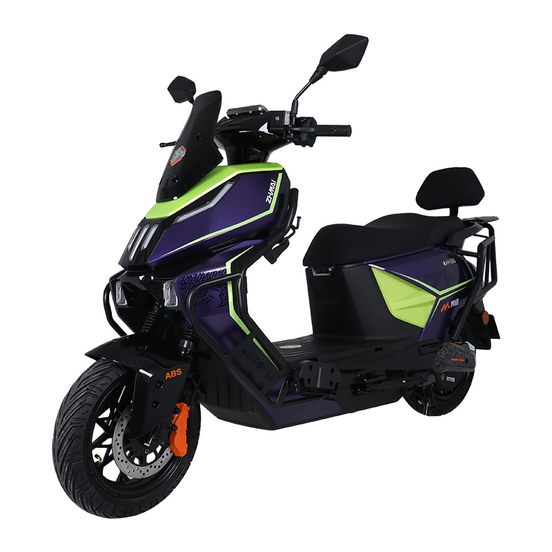 智迈电动摩托车长效续航静音设计科技出行新选择 紫色