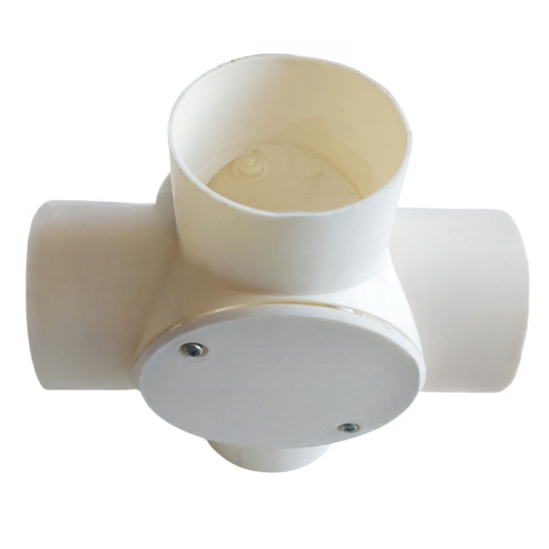 兆益 PVC穿线管分线盒四通 1.5寸50mm 个高清大图