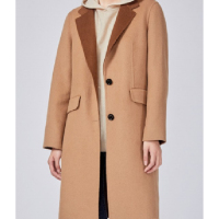 企购优品罗蒙 羊毛女士驼色大衣 定制款 货期一个月左右完成
