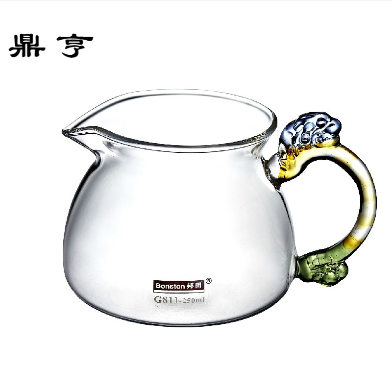 鼎亨邦田功夫茶具加厚耐热公道杯玻璃茶漏套装过滤分茶器茶杯大号