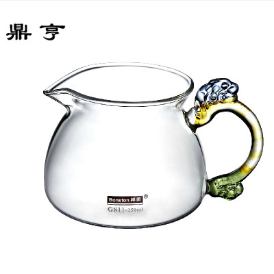 鼎亨邦田功夫茶具加厚耐热公道杯玻璃茶漏套装过滤分茶器茶杯大号
