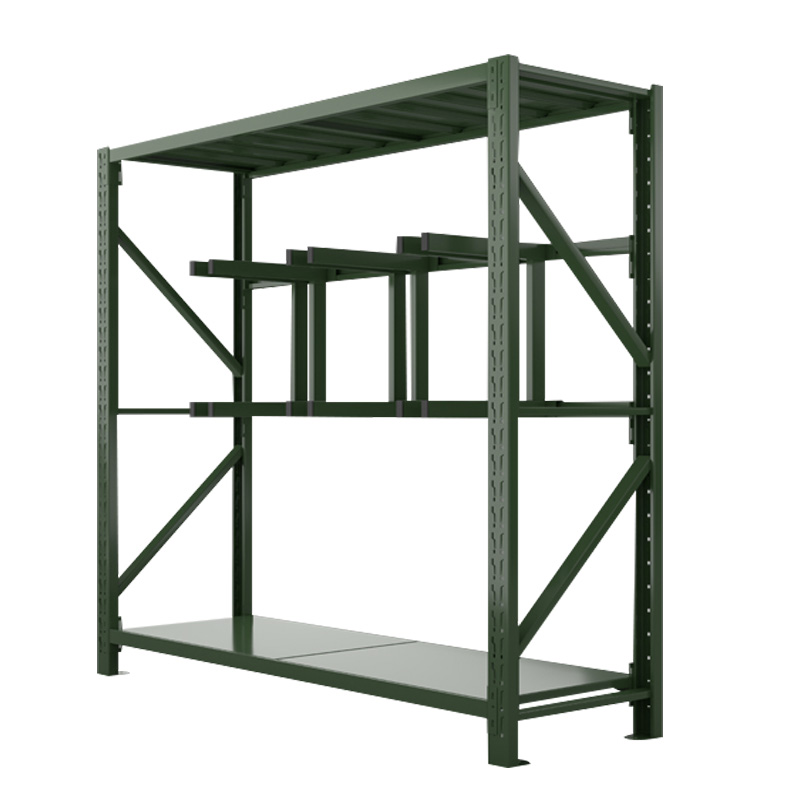 正斌消防铁锹镐农具摆放架安保装备器材存放架绿色盾牌货架锹镐架重型-主架高清大图