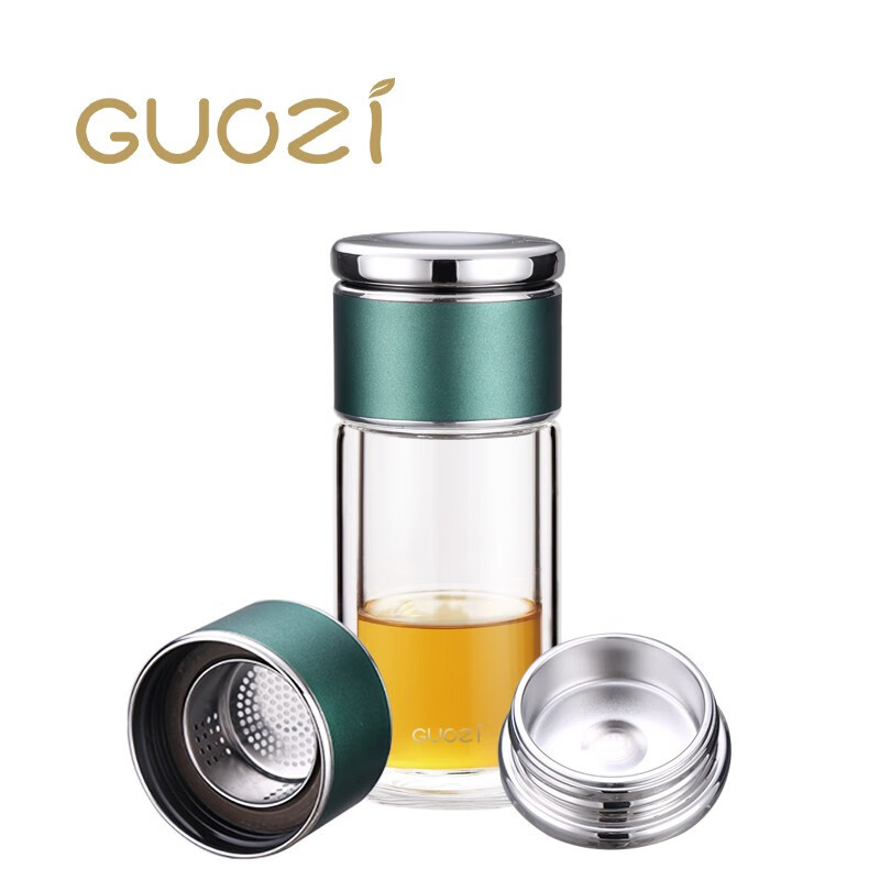 果兹(GUOZI) 星羽控茶杯双层玻璃杯GZ-S54