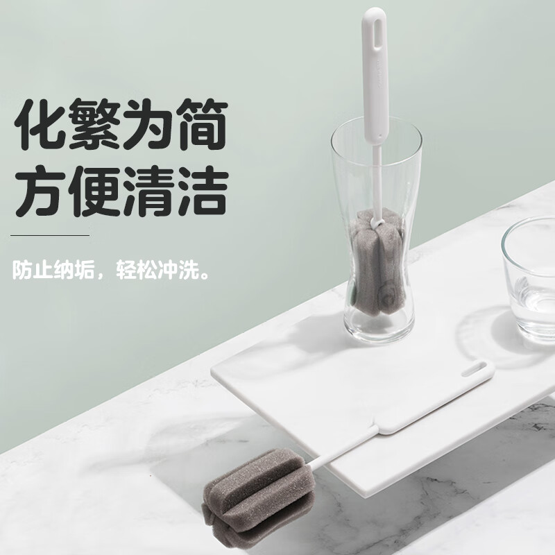 茶花(CHAHUA) 219001 易洁长柄杯刷 2个装(单位:组)多色随机发货高清大图