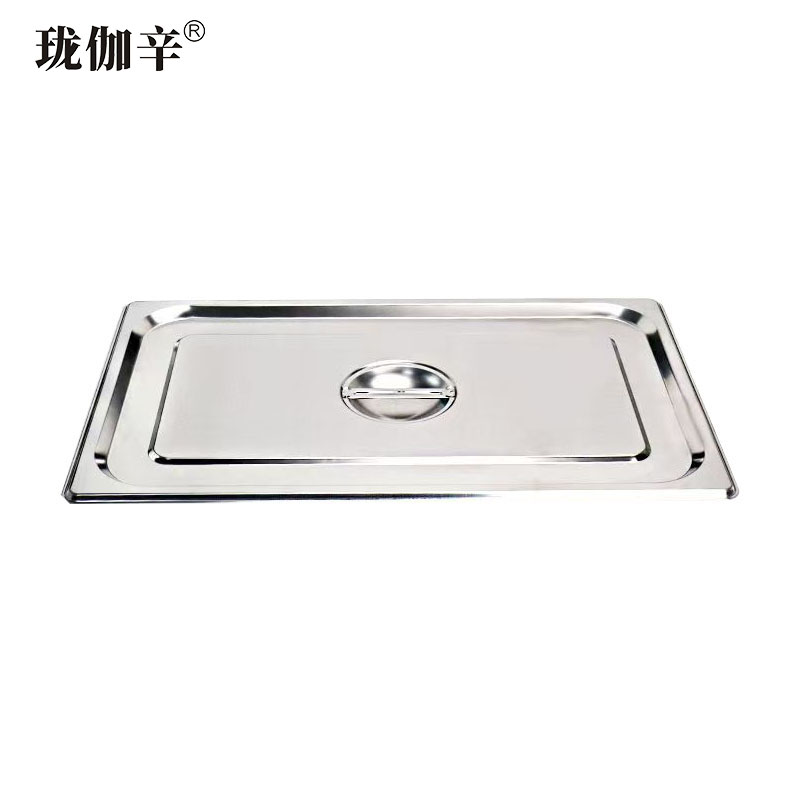 珑伽辛 不锈钢份数盆分餐盒 1/3盖子/个高清大图