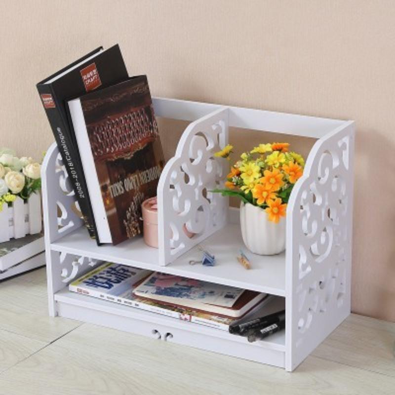 小学生书桌子上的置物架简易床头小书架卧室创意迷你桌面收纳书柜经典