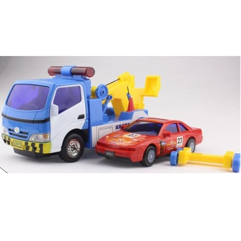 车32527清障车组合惯性工程车力利工程车汽车模型套装玩具清障车组合