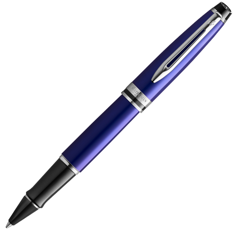 威迪文(WATERMAN)EXPERT系列 海洋蓝白夹签字笔/宝珠笔