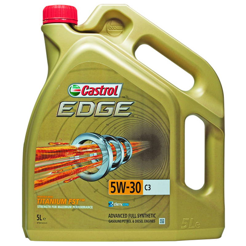 [极护全合成]Castrol嘉实多 欧洲进口 EDGE FST 5W-30 C3 SN级 全合成机油 5L