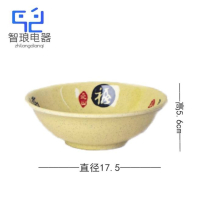 万允 密胺中式螺纹面碗7寸反口碗/个(7寸反口碗)