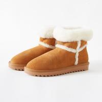 [1件5折价:90]美特斯邦威雪地靴女中帮新款冬季保暖靴子潮流棉鞋女