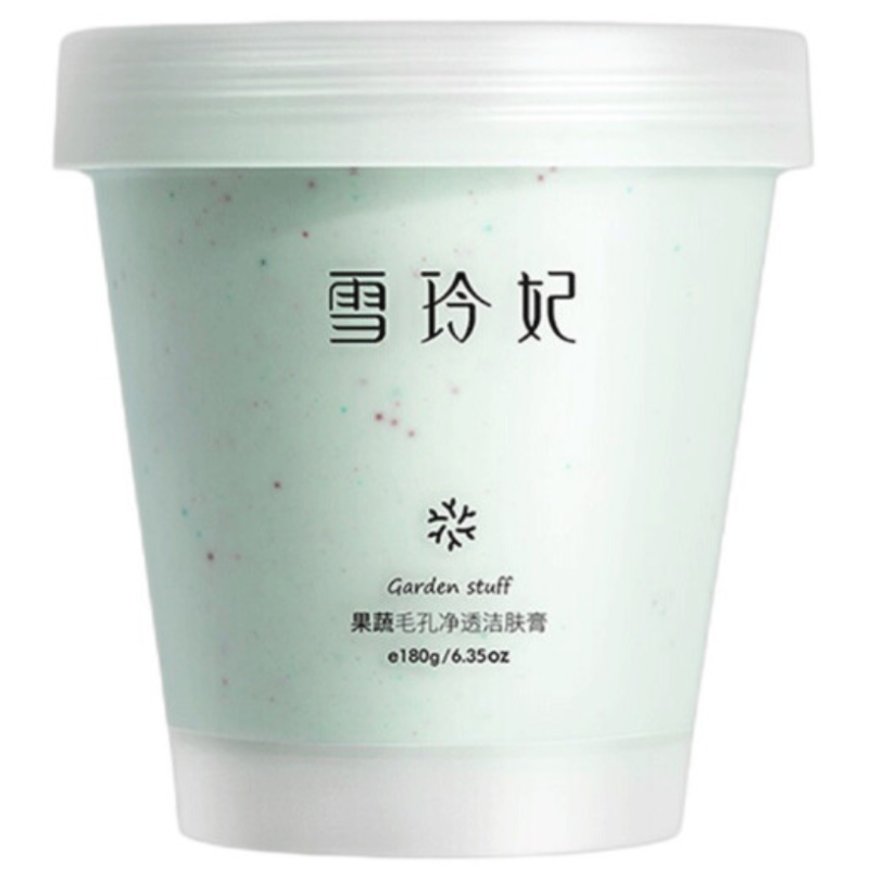 雪玲妃(SNEFE)果蔬毛孔净透洁肤膏 女面部深层清洁去污垢按摩膏改善黑头细致毛孔清爽控油 果蔬洁肤膏1盒(180g)