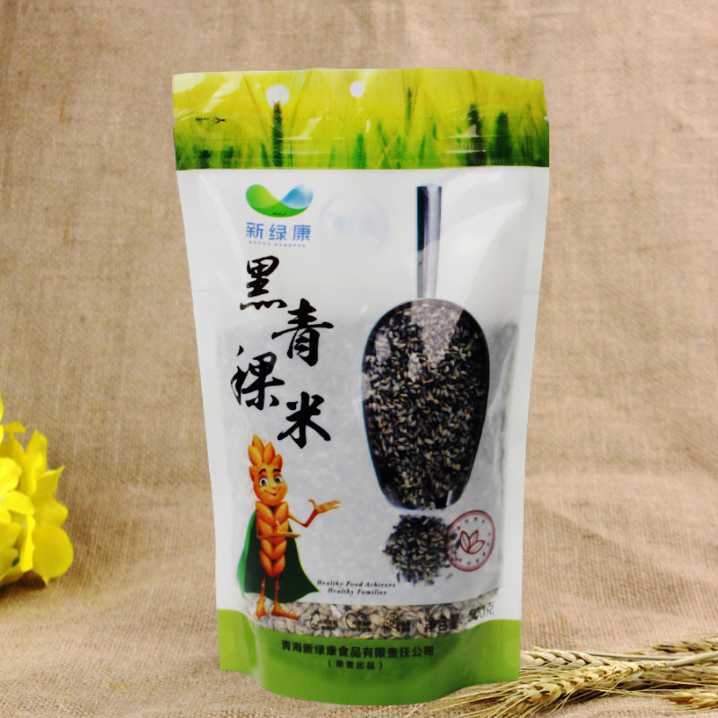 [中华特色]湟中馆 青海特产青穗黑青稞米杂粮袋装500g