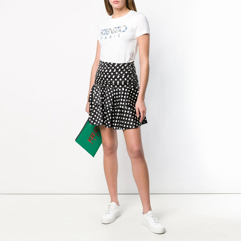 【直营】 Kenzo 高田贤三 女士全棉字母LOGO印花圆领短袖T恤F952TS721990高清大图