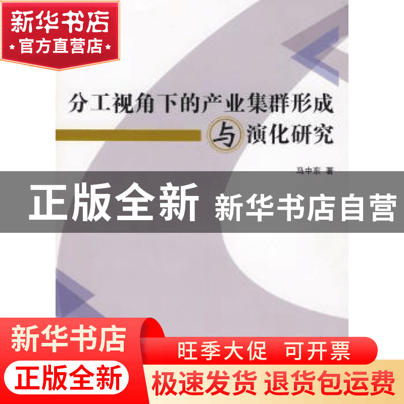 正版 分工视角下的产业集群形成与演化研究 马中东著 人民出版社图片