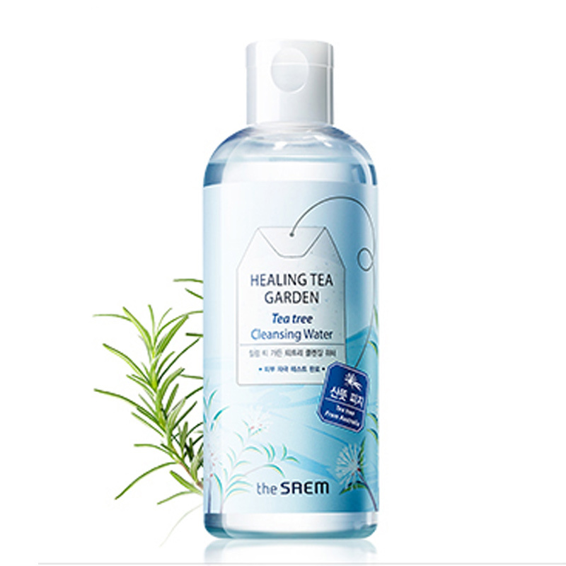 韩国 得鲜(the saem)舒缓茶园茶树卸妆水 (茶树)300ml 补水保湿 深层清洁 安全不刺激