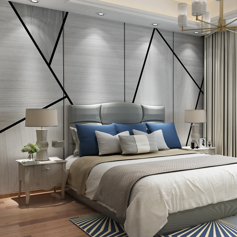 电视闪电客背景墙硬包轻奢壁画现代几何图形客厅装饰沙发卧室床头软包