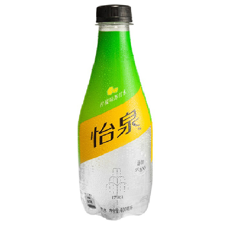 怡泉 Schweppes 柠檬味 苏打水 汽水饮料 零糖零卡 400ml*12瓶 整箱装 可口可乐出品