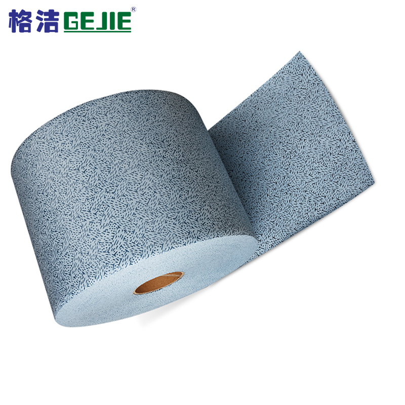 格洁 810717 蓝色吸油强力擦拭布 25cm×35cm×717张/卷×1卷/箱 重油污强力吸油擦拭布