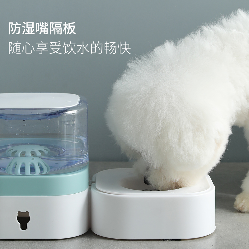 宠物猫碗食盆狗狗饮水器猫咪流动饮水机不插电猫自动喂食喝水高清大图