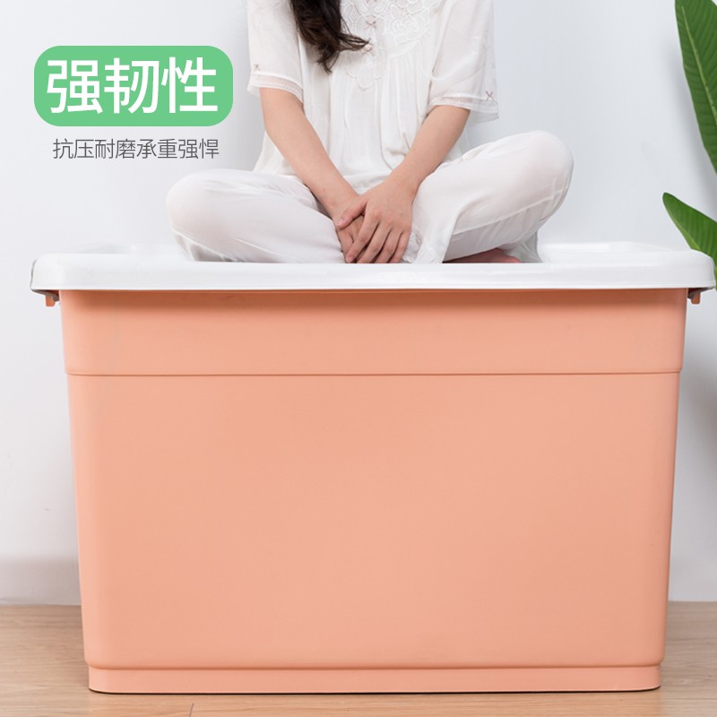特大号透明塑料衣服玩具收纳箱家用加厚储物箱盒整理收纳盒子 三维工匠高清大图