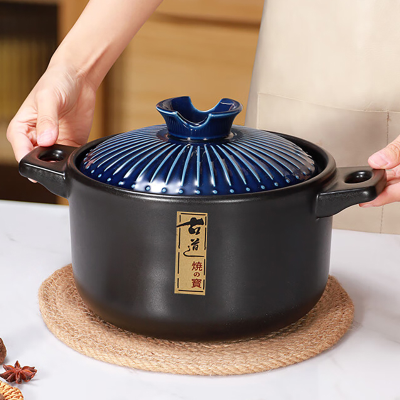 美厨陶瓷煲4.5L砂锅汤锅炖锅养生煲手工彩釉耐干烧MCTC3316